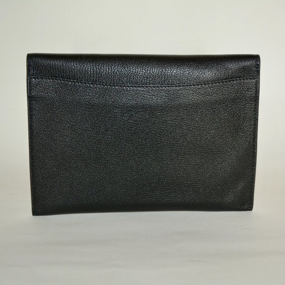 NWT BURBERRY PATTON D RING LEATHER CLUTCH WITH SMALL WALLET - Picture 3 of 9